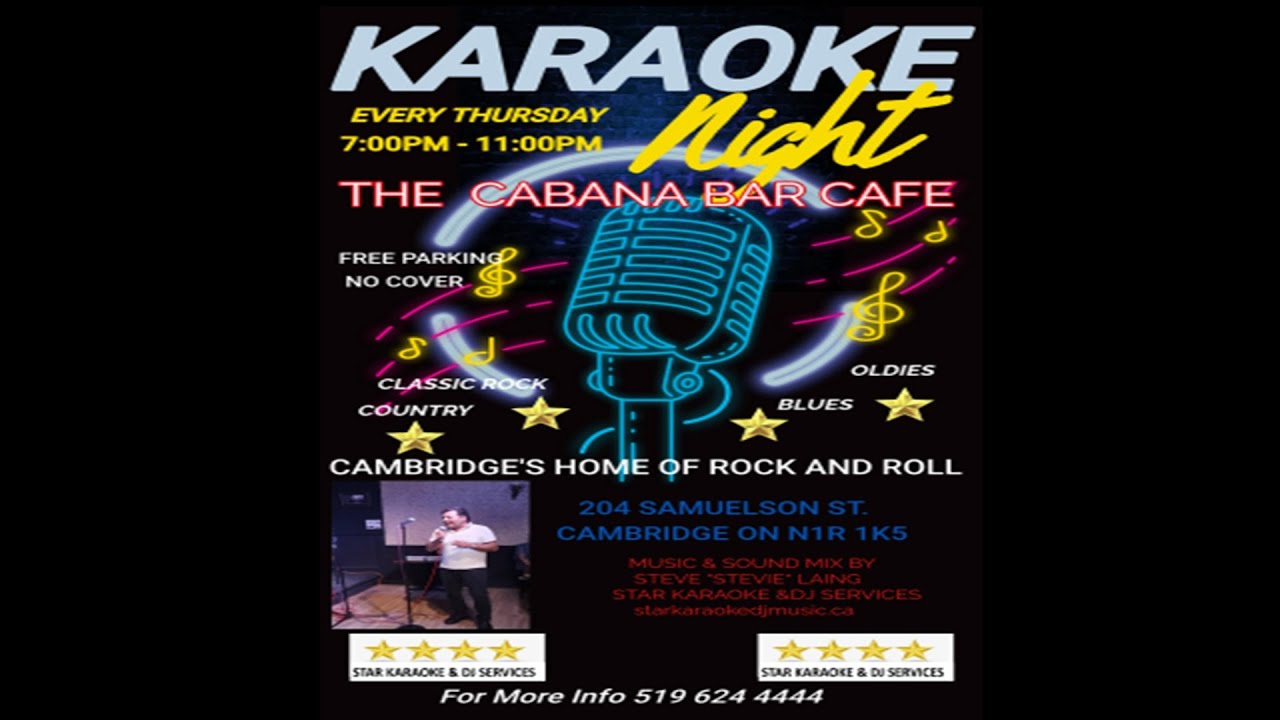 Karaoke Night At The Cabana With Host DJ Steve Laing (2026-01-01)