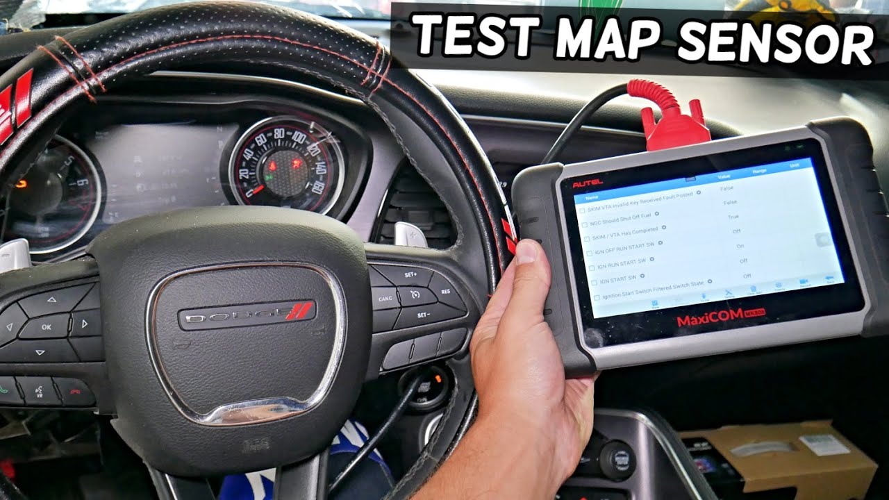HOW TO TEST MAP SENSOR demonstrated on DODGE CHALLENGER