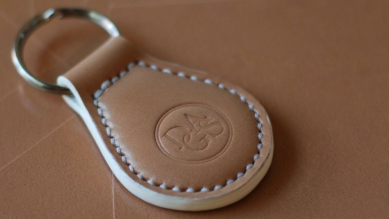 Making a Leather Key Chain Out of Japanese Shell Cordovan | Shinki Hikaku