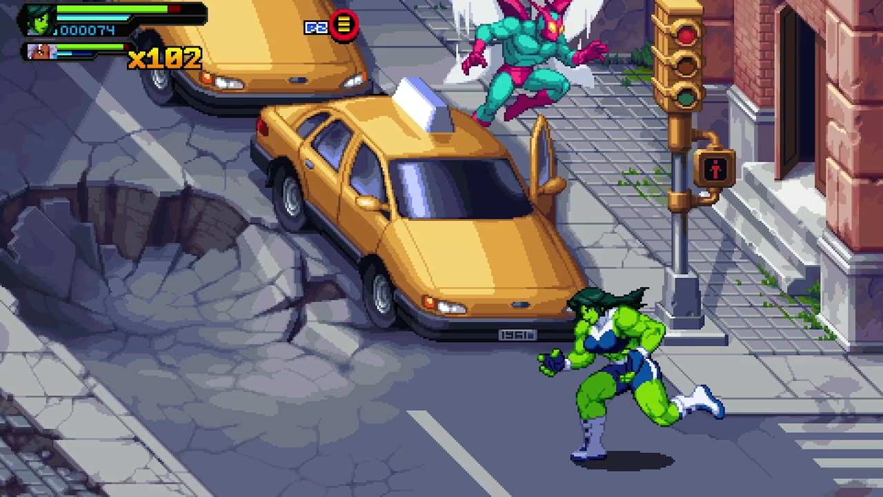 MARVEL Cosmic Invasion Online (She-Hulk/Storm) - Hard, 4P/Faster/2x HP Enemies