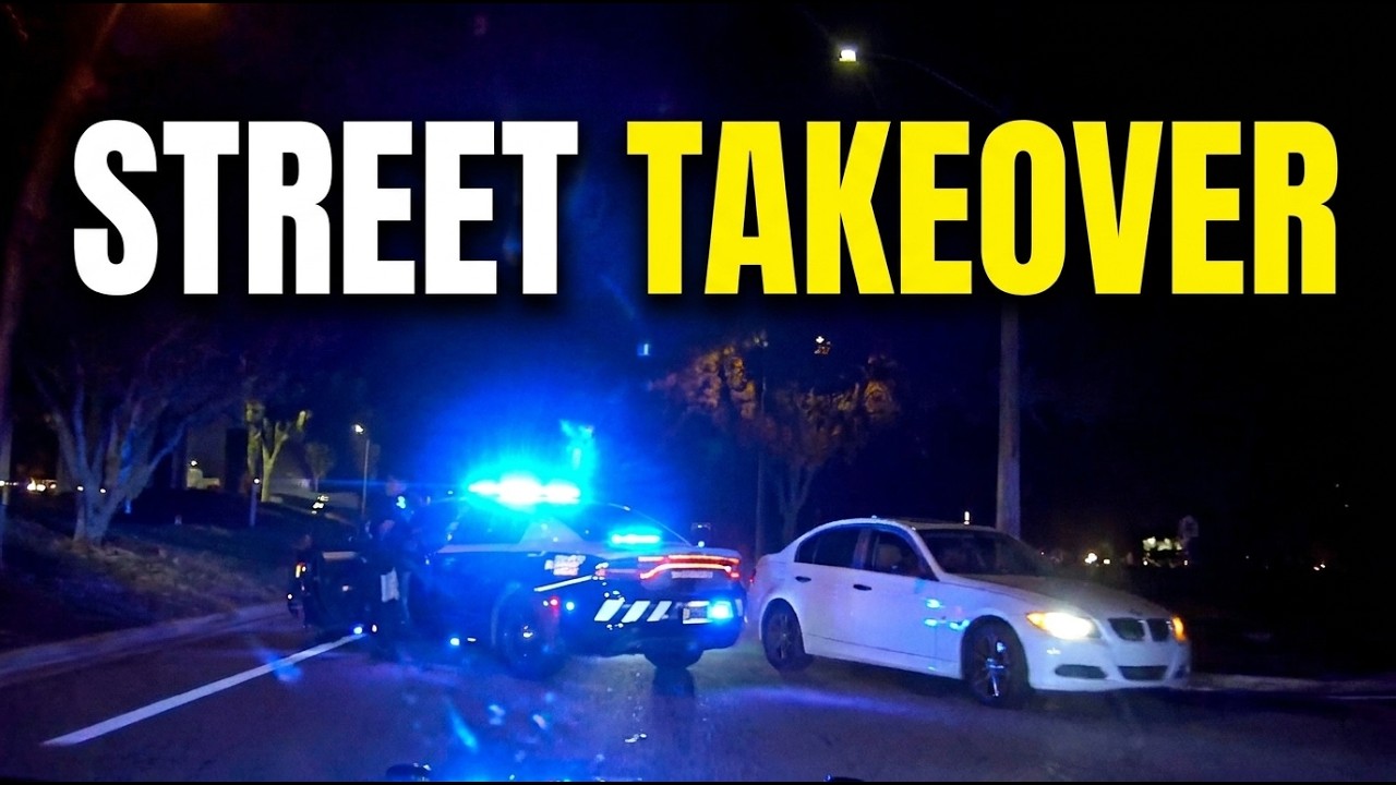 STREET TAKEOVER TAKEDOWN: 130 MPH Highway Chase & Fleeing Suspect Rams Police