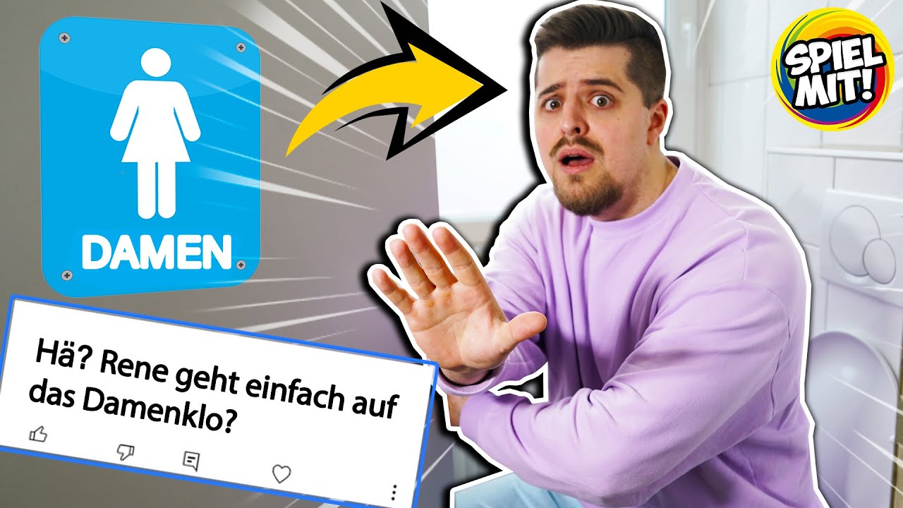 KOMMENTARE IN REAL LIFE Was macht René auf dem Damenklo?!