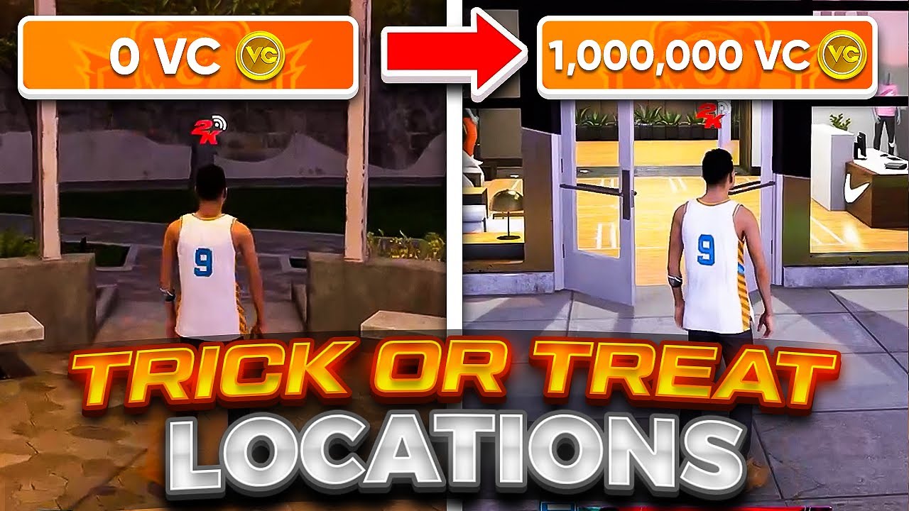 ВСЕ МЕСТА ДЛЯ ИГРЫ &laquo;СЛАДОСТЬ ИЛИ КАКОЙ-НИБУДЬ&raquo; В NBA 2K25! БЕСПЛАТНЫЕ 50 000 VC И НАГРАДЫ (СОБЫТИЕ &laquo;НОЧЬ ХЭЛЛОУИНА&raquo; В 2K25)