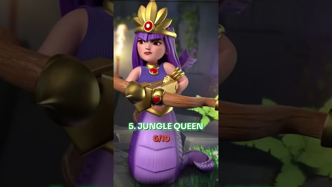 Rating ARCHER QUEEN'S SKINS | CLASH OF CLANS #clashofclans  #rgclan