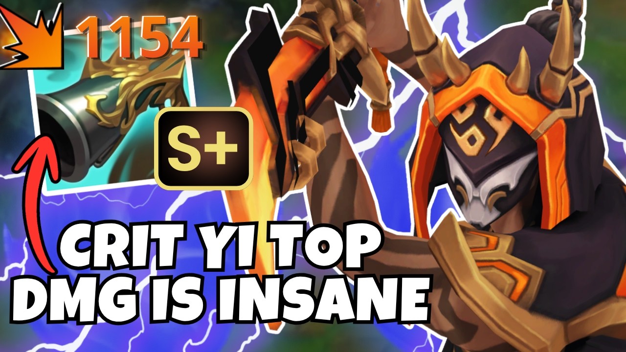 CRIT MASTER YI TOP DAMAGE IS INSANE!!!