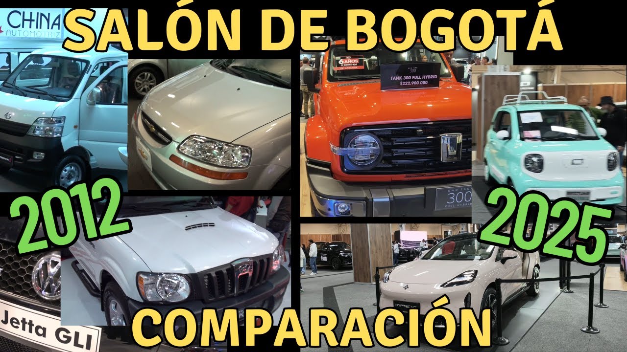 Comparamos Salón del Automóvil Bogotá 2025 con el de 2012