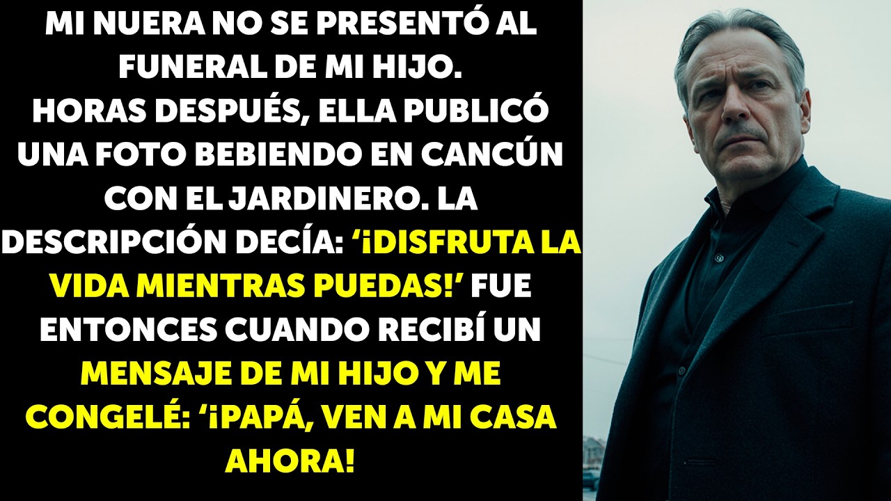 Mi nuera no asistió al funeral de mi hijo… y horas después publicó una foto brindando en un bar