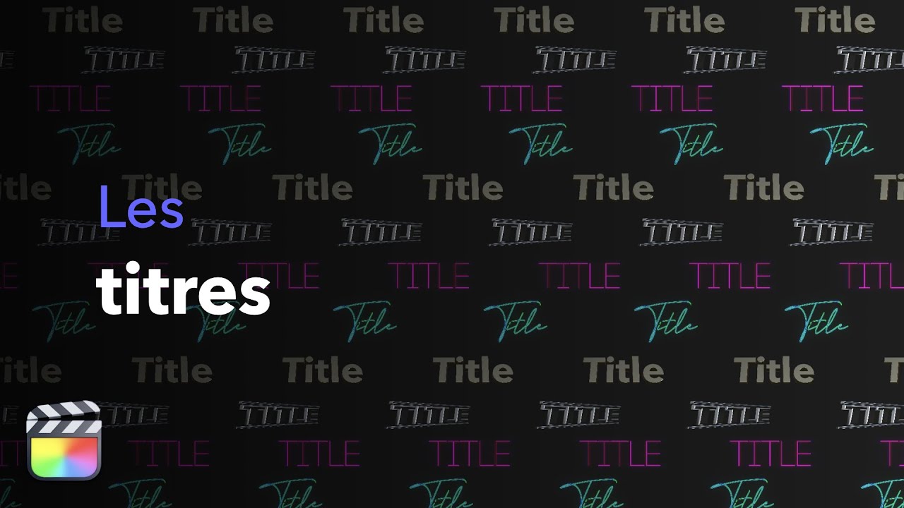 Aller plus loin avec les titres de Final Cut Pro (3D, Métal, Néon)