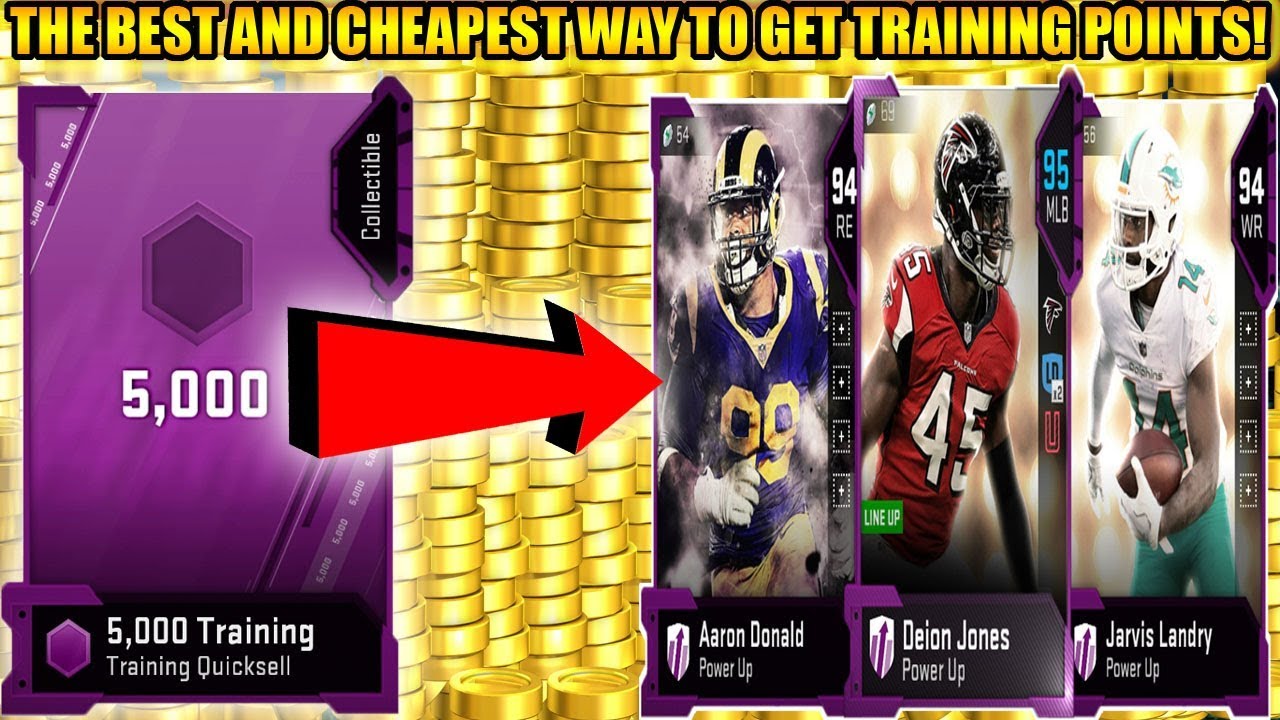 THE BEST AND CHEAPEST WAY TO GET TRAINING POINTS IN MADDEN 19! | MADDEN 19 ULTIMATE TEAM