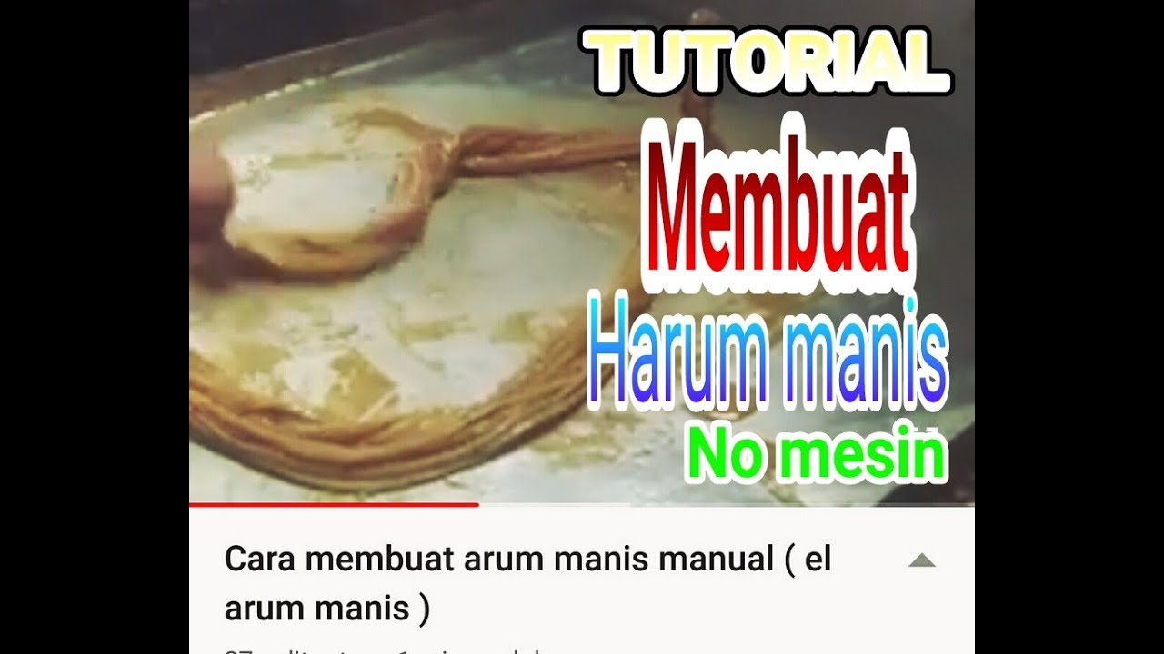 Cara membuat arum manis manual ( el arum manis )