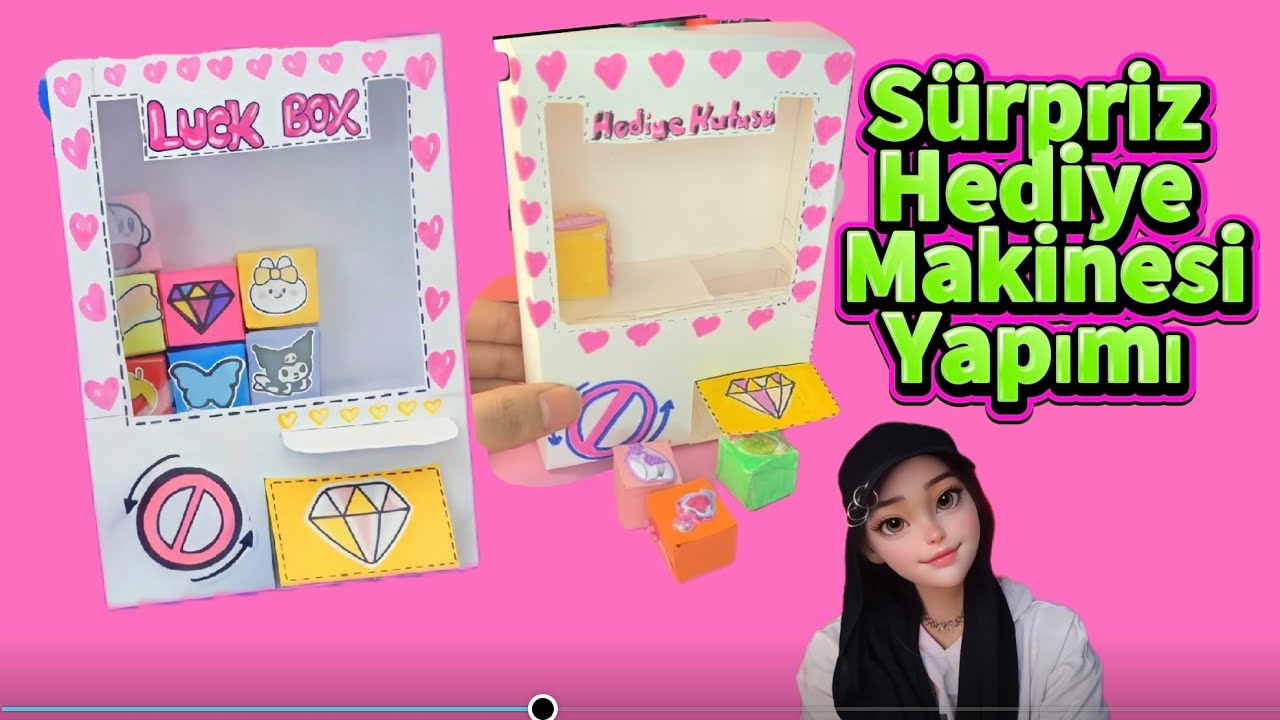 Hediye makinesi yapıyoruz 💖#handmade #kendinyap #diy #craft 