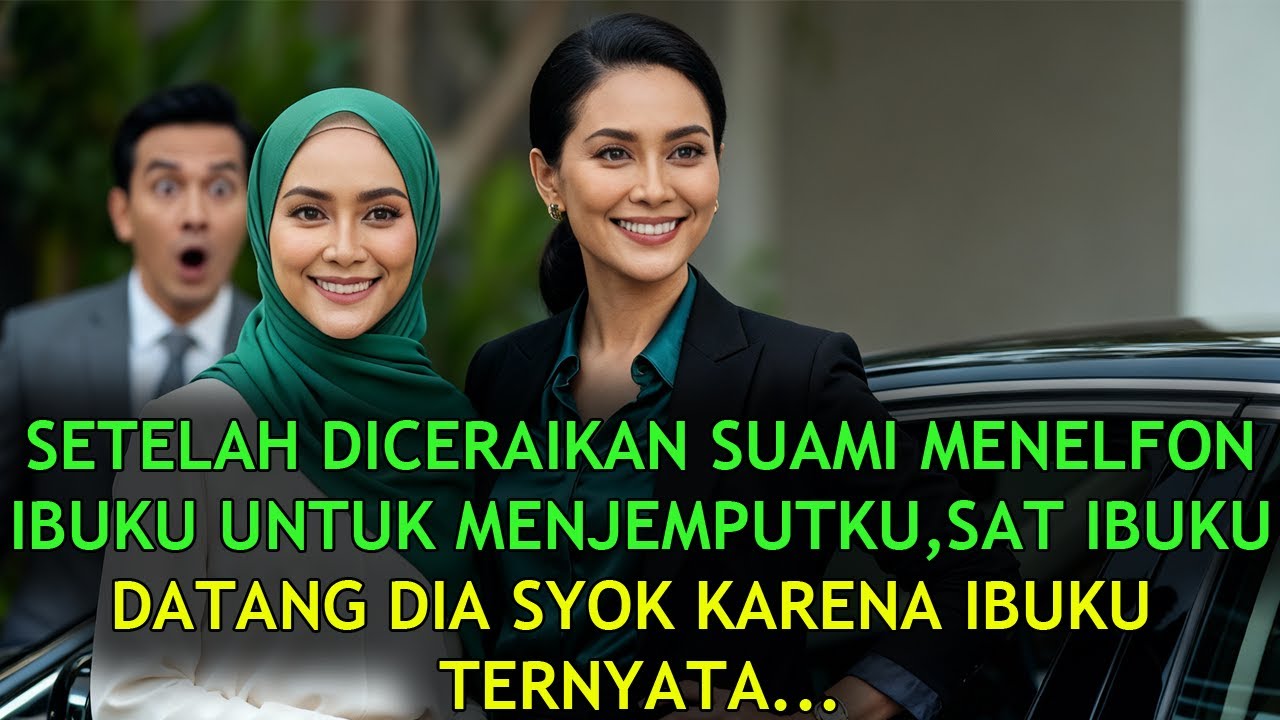 SETELAH DICERAIKAN SUAMI MENELFON IBUKU UNTUK MEJEMPUTKU, SAAT IBUKU DATANG DIA TERKEJUT TERNYATA...