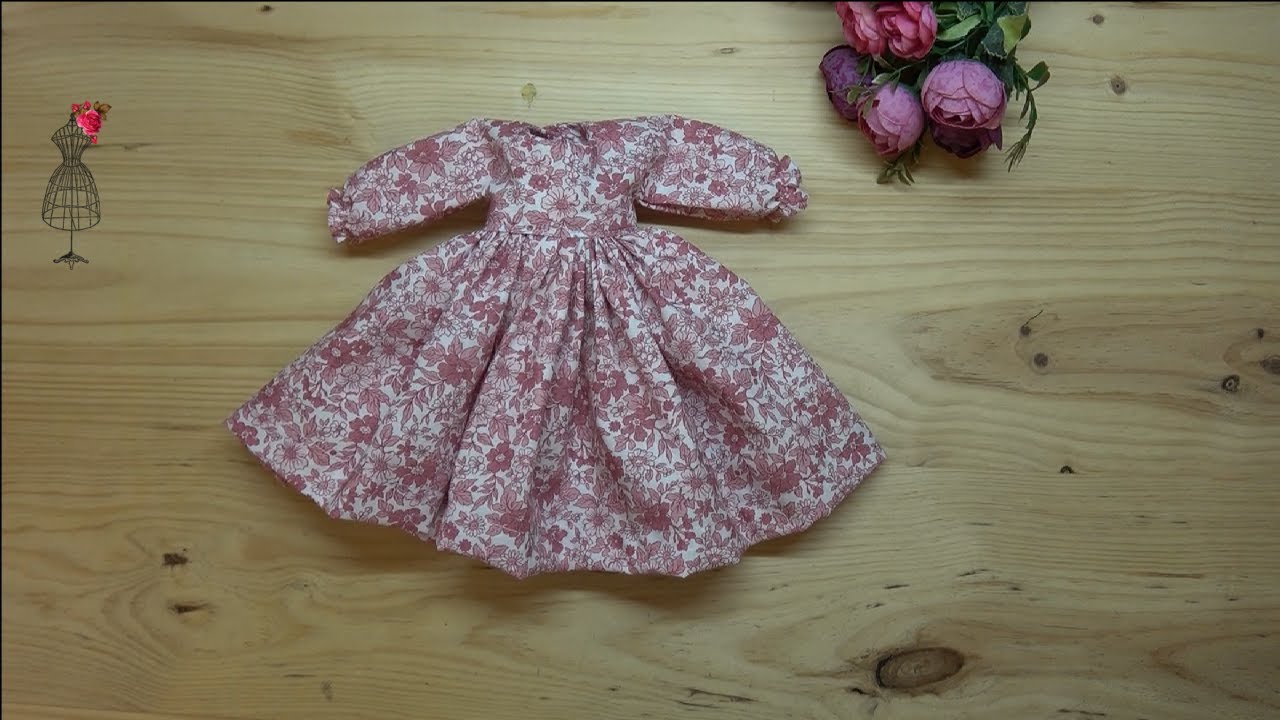 Vestido para Muñeca Campesina ✂🧵👩🎀🌺🎈 Patrones Gratis