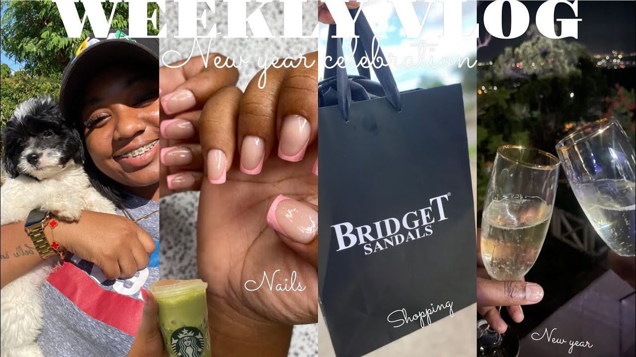 Weekly Vlogs: Happy New year! Trying out press on nails+ Bridget Sandal + New dog