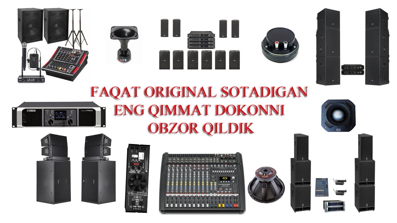 JUDA QIMMAT VA TOZA ORIGINAL APPARATLAR SOTADIGAN DO'KONI OBZOR QILDIK  (Acoustic Shop)