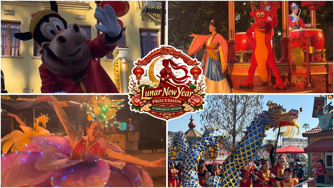 Mulan's Lunar New Year Procession 2026 - Day and Nighttime - Disneyland Resort 