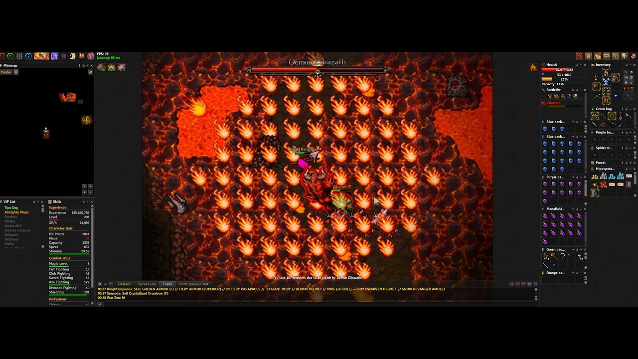 Medivia - Knight Third'Dan- lvl 200+ - Kill Zilrazath (Archini Faction)