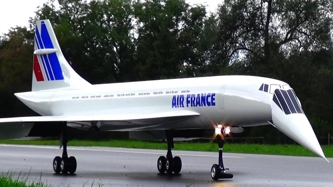 BIGGEST RC JET ON EARTH RC CONCORDE CARGO 32,8 FEET LENGTH 4x TURBINE POWERED MODEL RC AIRPLANE