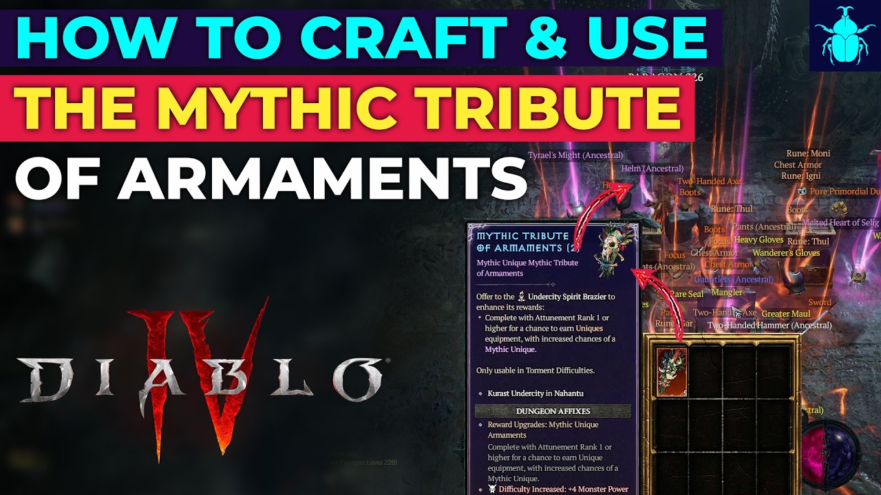 Diablo 4: Как создать и использовать мифическое &laquo;Дань оружия&raquo; (13 сезон)
