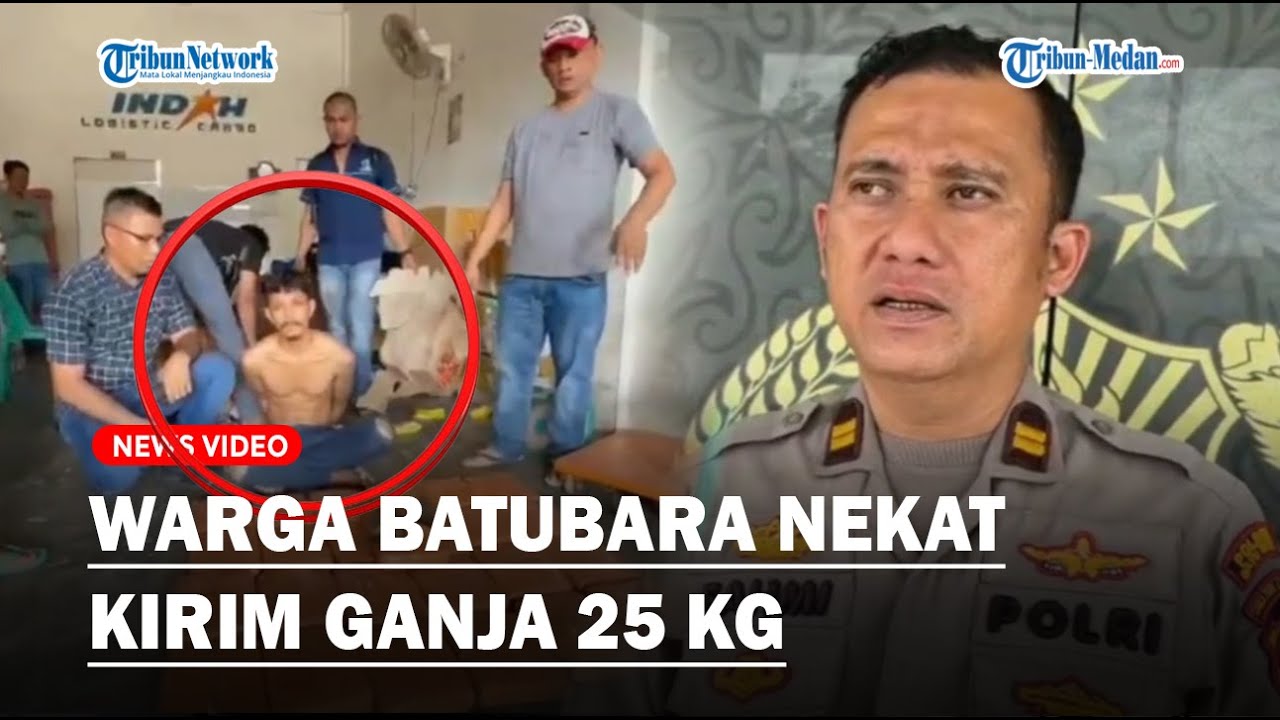 Kirim Ganja 25 Kilogram Lewat Jalur Ekspedisi, Warga Batubara Jadi Tersangka