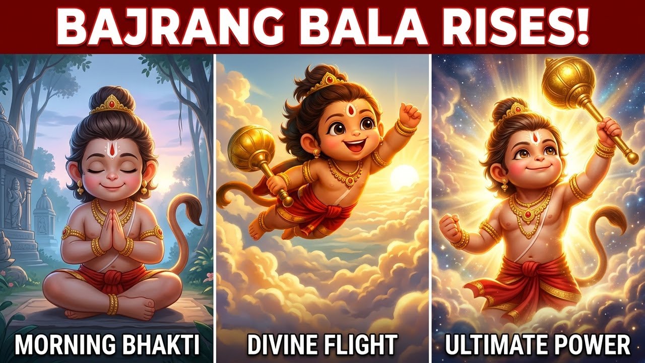 Jai Jai Bajrang Bala 🙏 | Bal Hanuman Bhajan | Powerful Hanuman Ji Bhakti Song | Morning Bhajan