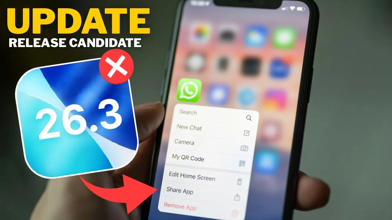 iOS 26.3 RC - NOVIDADES! VALE A PENA? DATA DA VERSÃO OFICIAL E MUITO MAIS 🔥