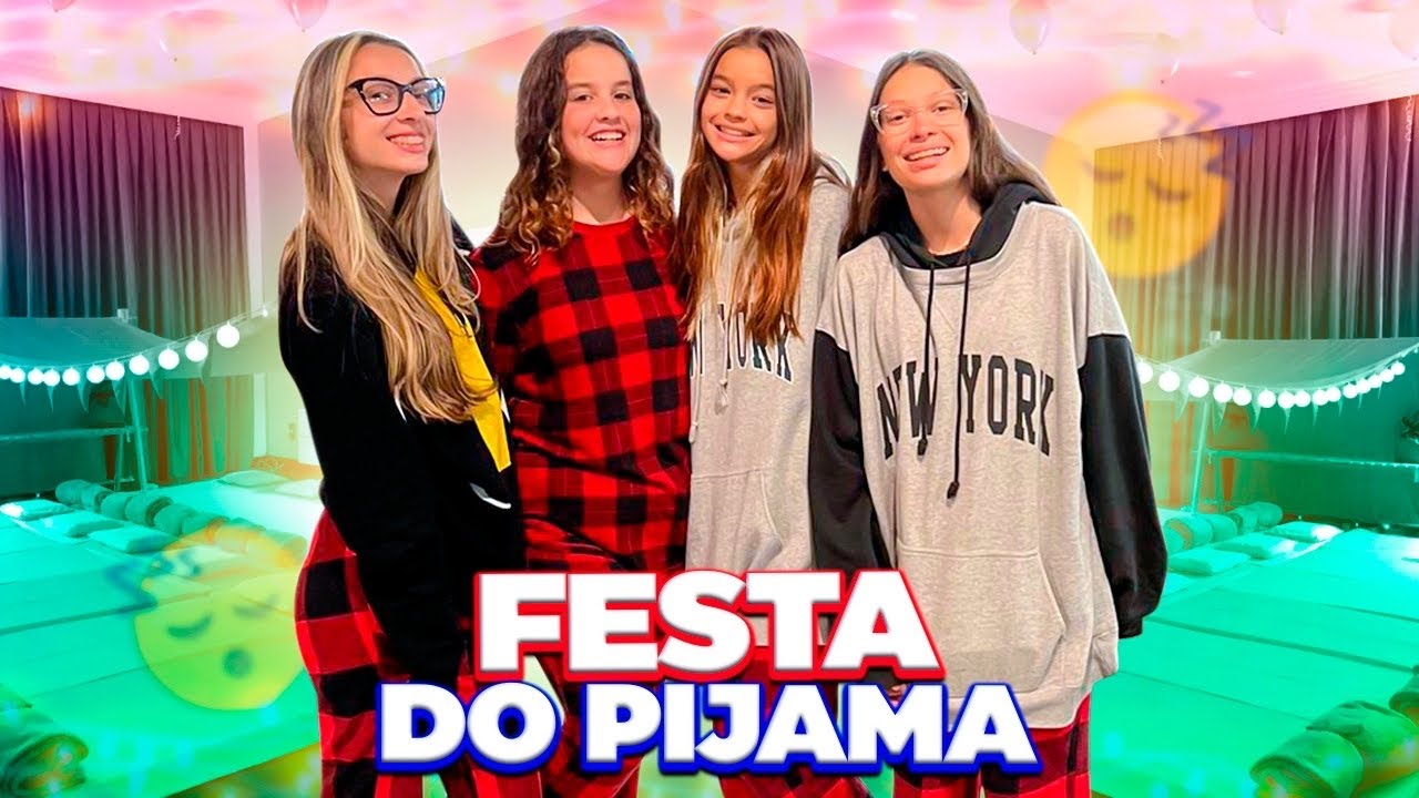 FESTA DO PIJAMA COM MINHAS AMIGAS YOUTUBERS FABIANA LANDIM E MUNDO DA VIVI