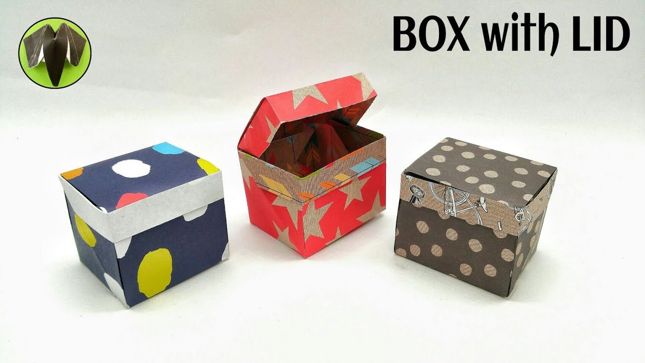 Box with Lid variation by Anna Kastlunger - Origami DIY Tutorial - 871