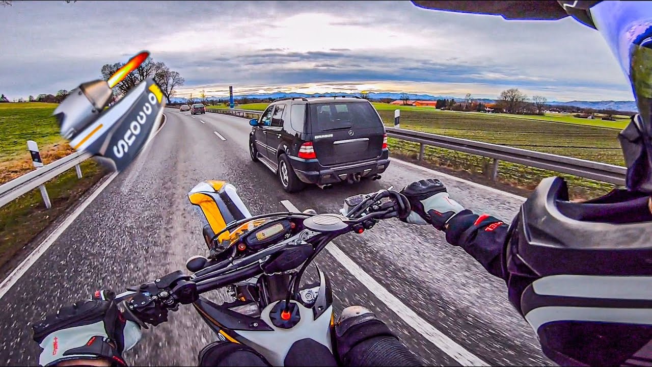 pure sound of a KTM EXC 500 Supermoto | very loud exhaust | ASMR | Fehlzündungen Backfire