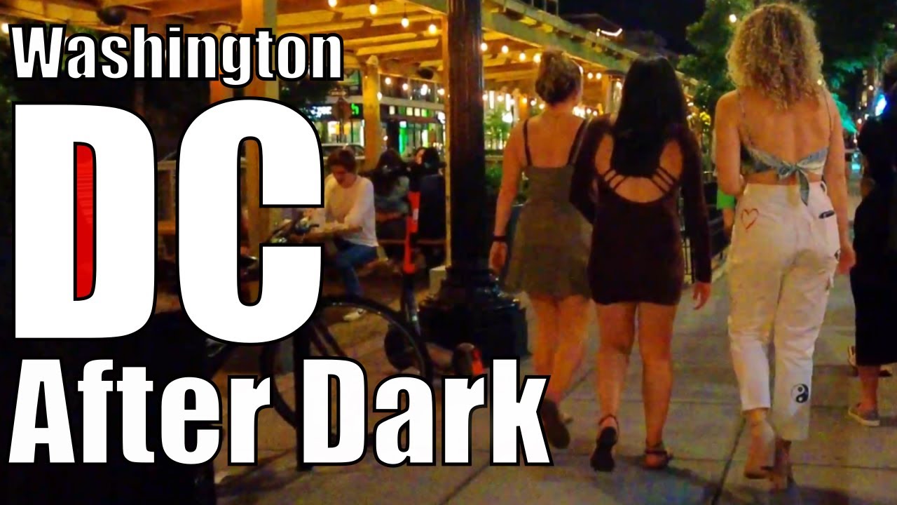 【4K】Washington DC - After Dark  (Narrated): Walking Night Tour | 14th and U Street | DC Nightlife