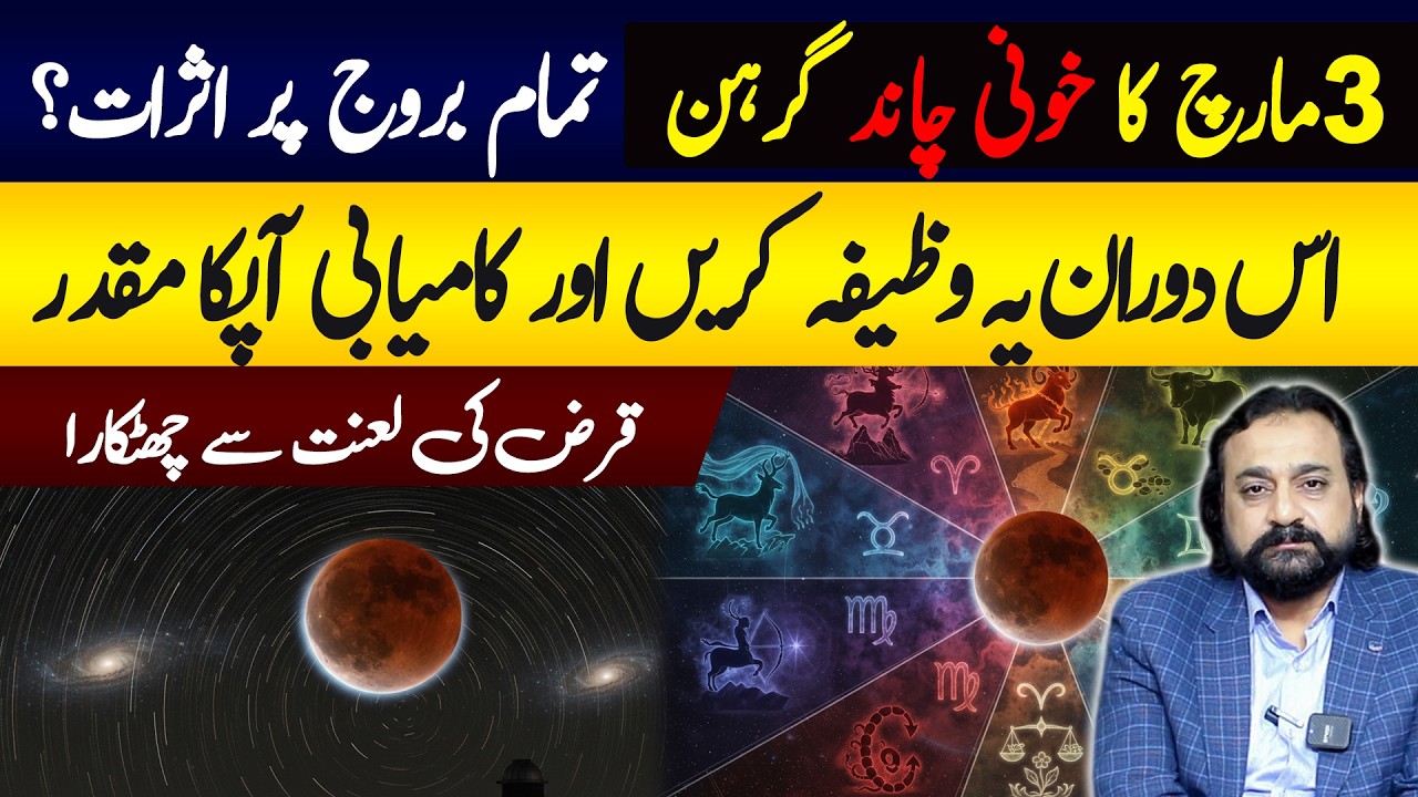 3 March Lunar Eclipse 2026 – Powerful Effects on All Zodiac Signs | Astrologer Dawood Gee Dawood