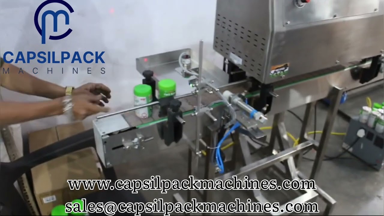 Automatic Induction Sealing Machine With Auto Cap Rejection System.