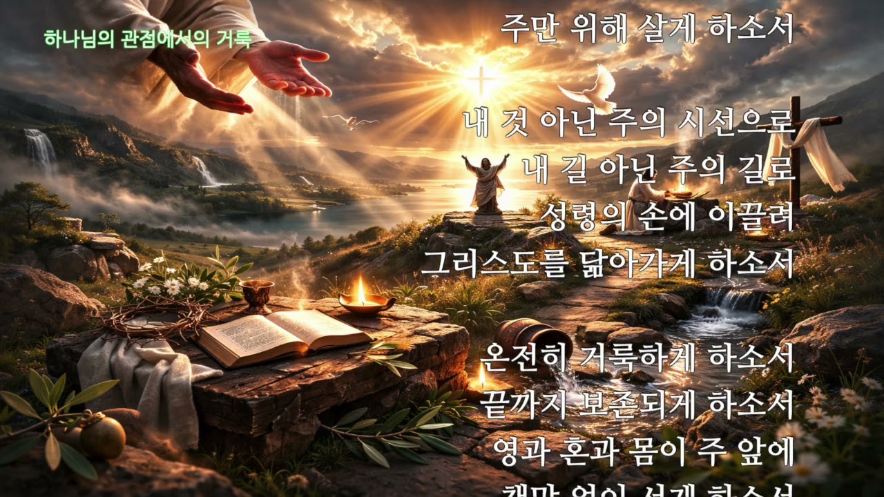 0208 하나님의 관점에서의 거룩 ⟨살전 5・23⟩ #말씀 묵상 #묵상 #찬송가 #찬양 #기도 #시 #매일 묵상 #영상 묵상 #음악