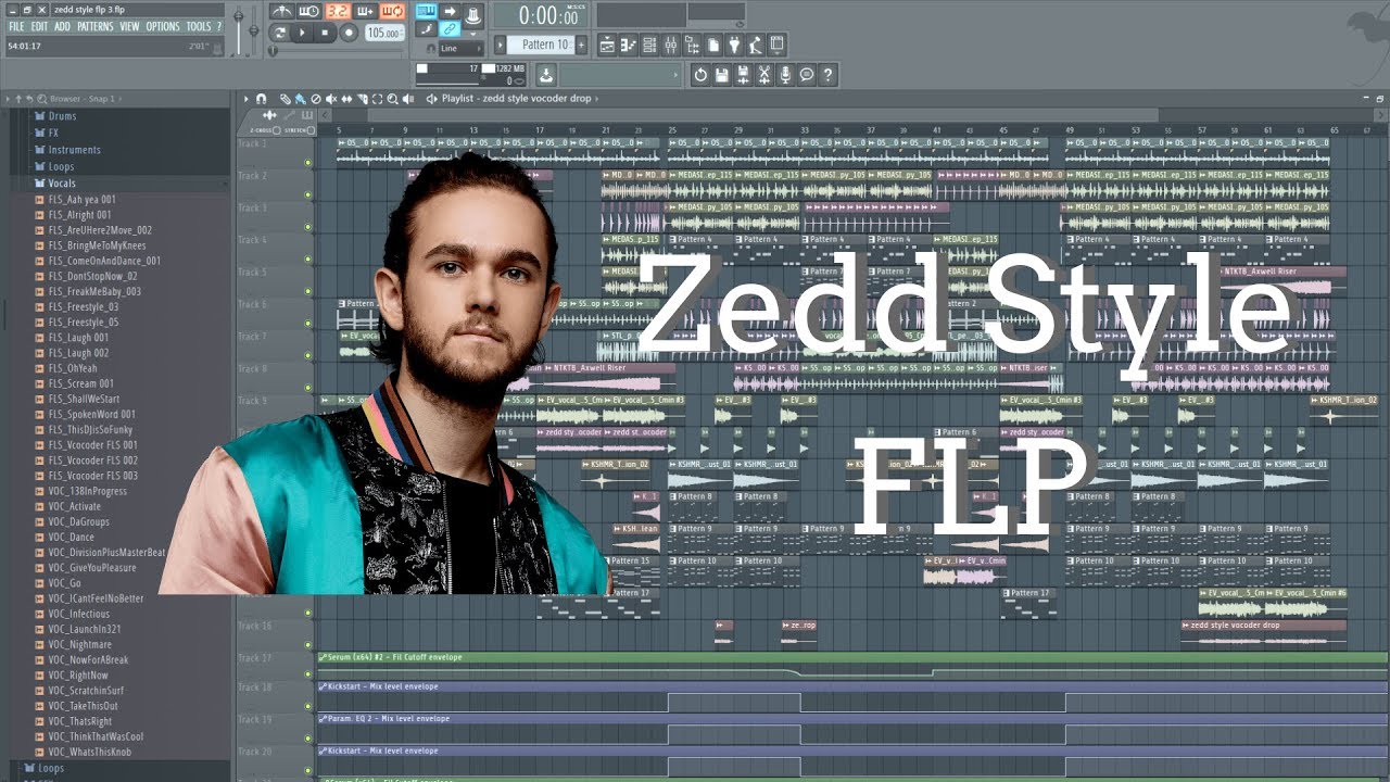 Zedd Style FLP Template (w/ vocals)