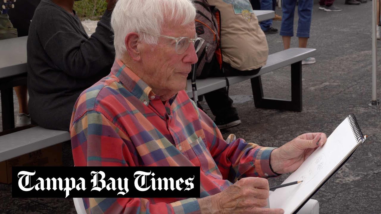 St. Petersburg artist sits with homeless for a chat and a sketch