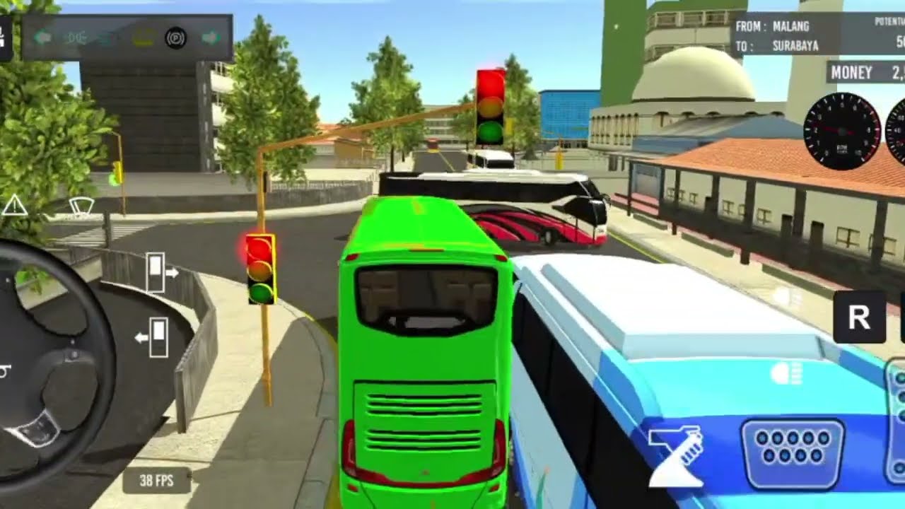 2026 new coach bus simulator 💥 ||2025 indonesia bus simulator part-9 #bus #gaming  #simulator #1
