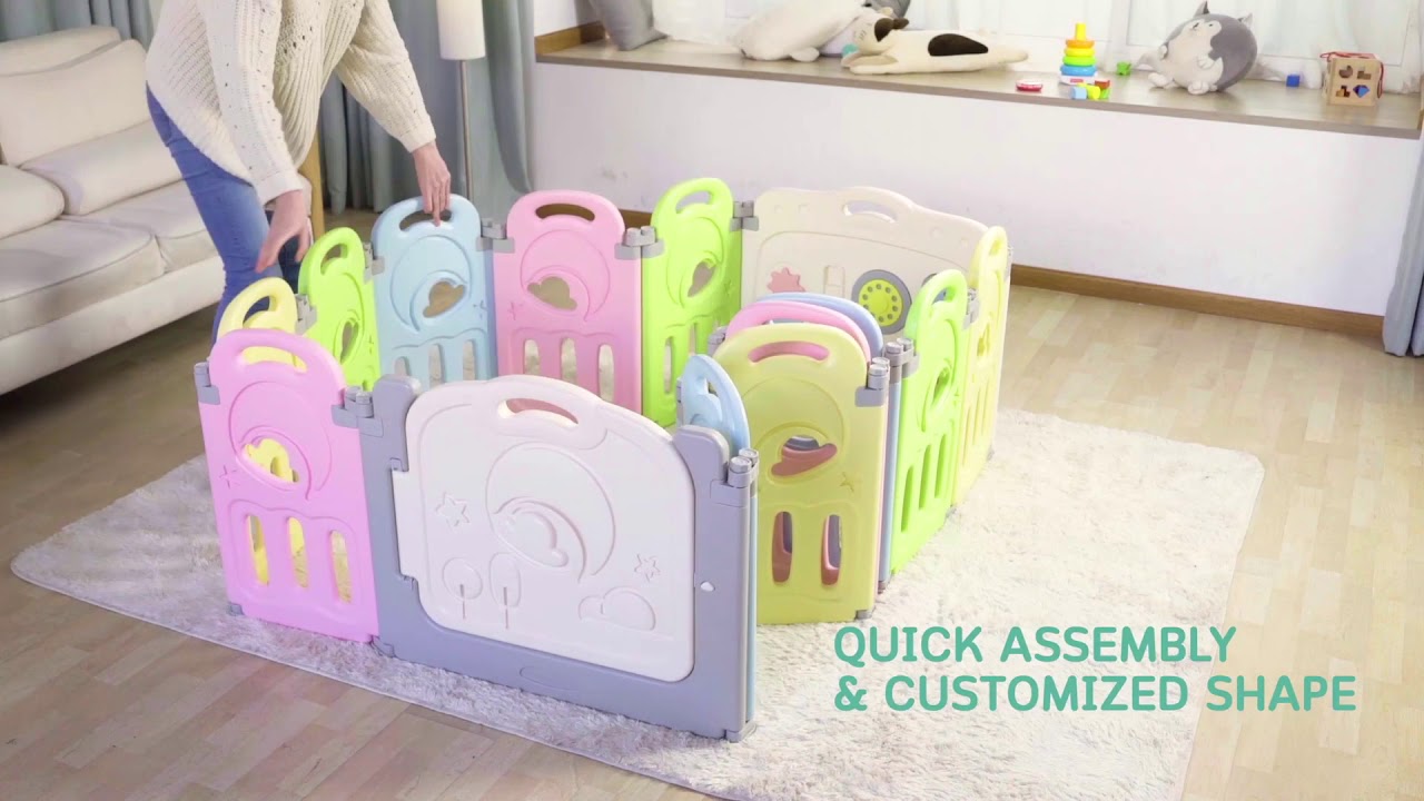 Cloud Castle Foldable Baby Playpen by Fortella