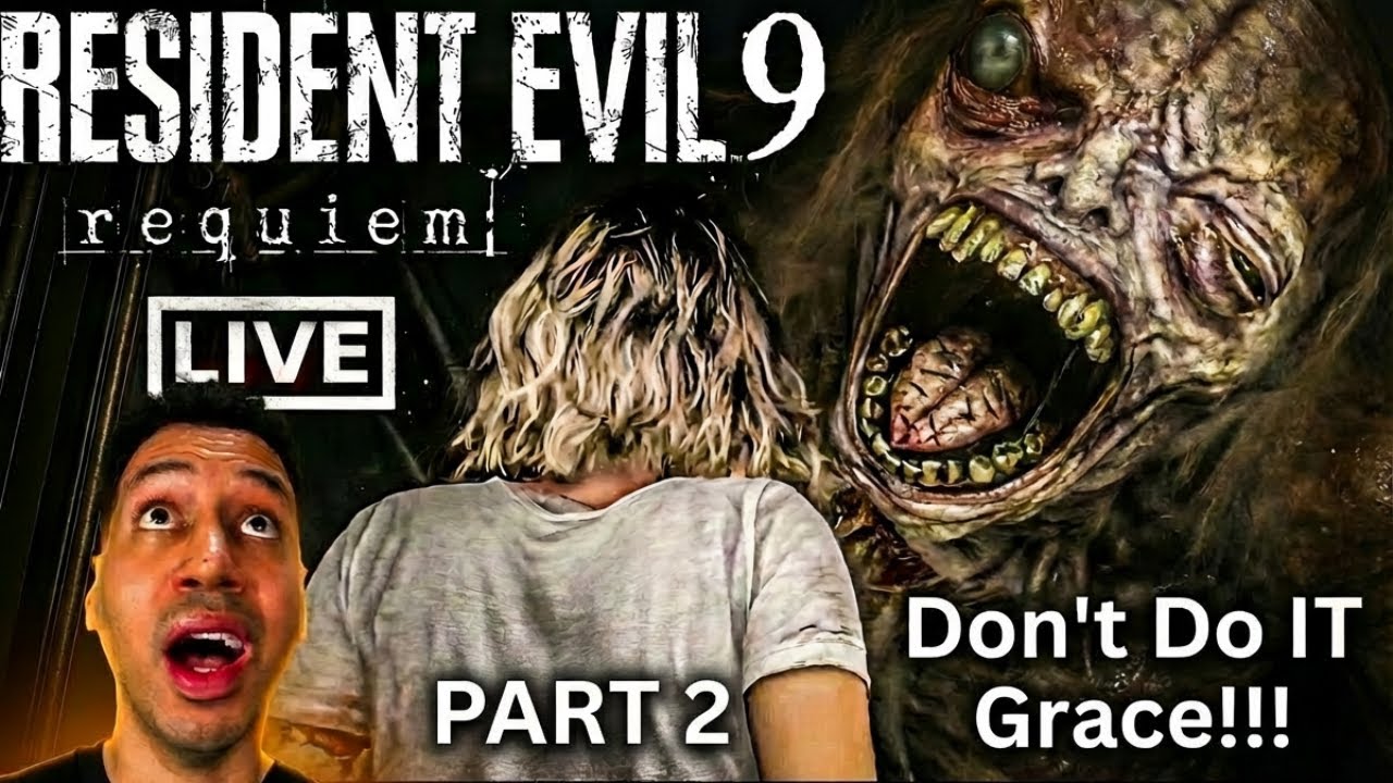 Resident Evil Requiem Live Gameplay | Leon Returns to Save Grace 😱 Horror Walkthrough PT 2