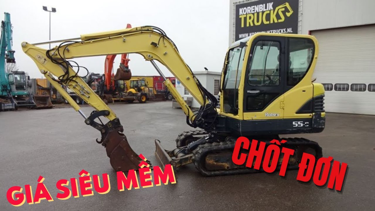 Anh Em Lên Chốt Nhanh Máy Xúc Bánh Xích Hyundai R55-9 Đời 2011