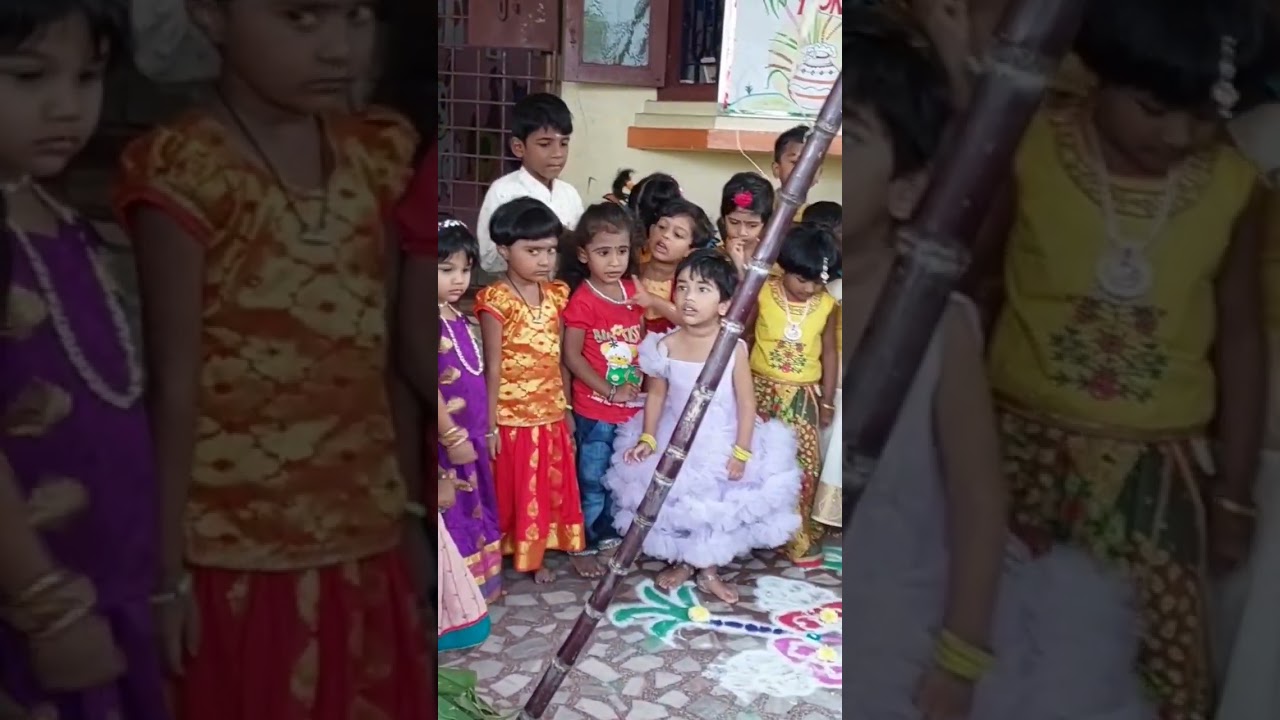 Atom play school guduvanchery,  PONGAL celebration #playschool #kidsvideo