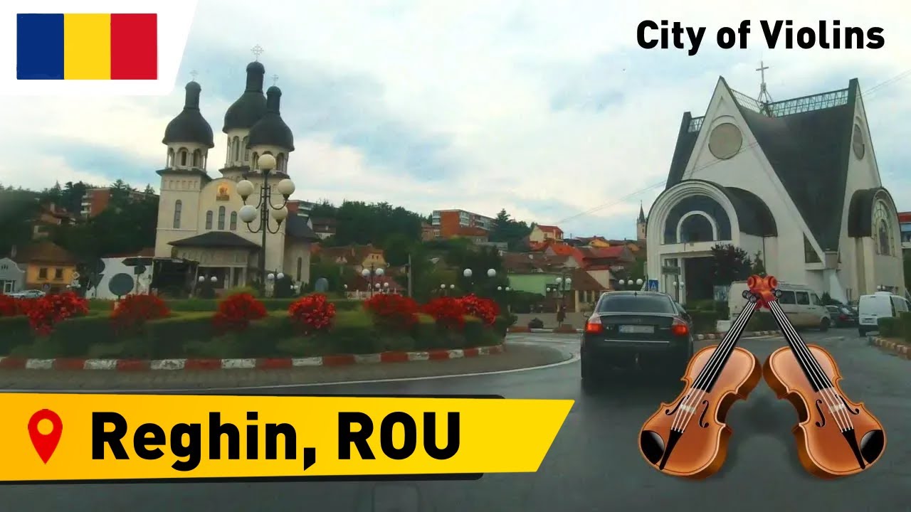 🔴 Romania • Reghin 🇷🇴  • City of violins【1080p HD】Driving in Reghin, Mures
