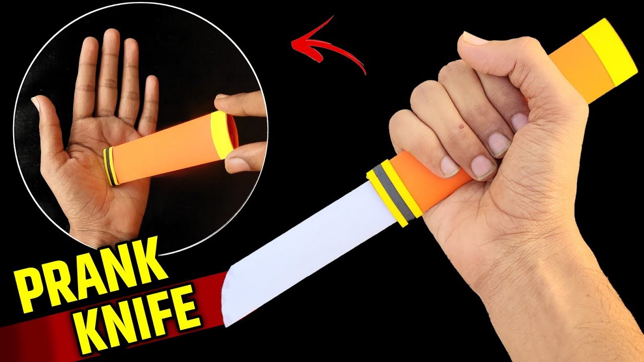 How to make Prank Knife 🔪  , Magic knife making , how to make magic toy , Easy paper toy making