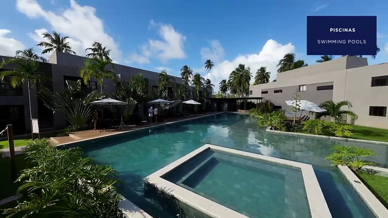 Studio frente Piscina em Condo Resort na Praia do Patacho