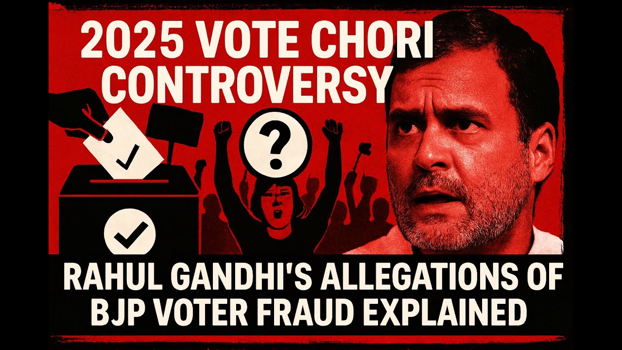 Did India&rsquo;s 2025 Election Get Stolen? The &lsquo;Vote Chori&rsquo; Scandal Explained!