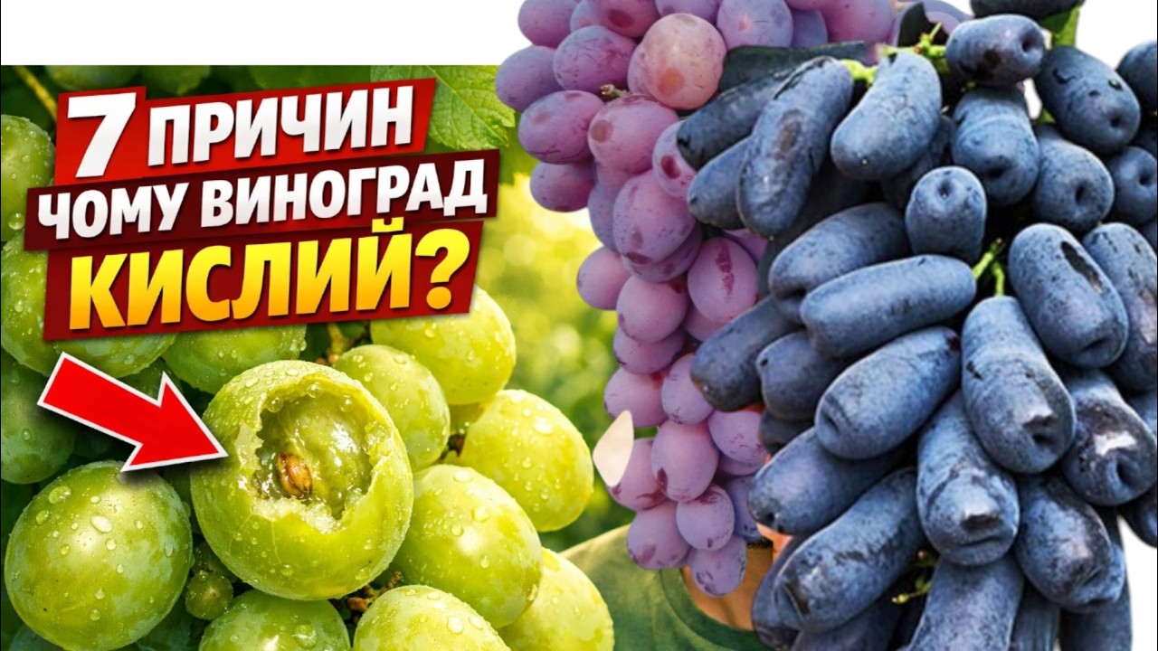 Чому виноград кислий?