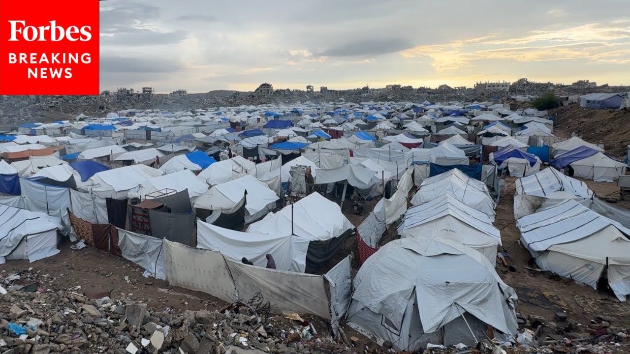 Heavy Rainfall In Gaza Causes Flooding At Refugee Camp For Displaced Palestinians