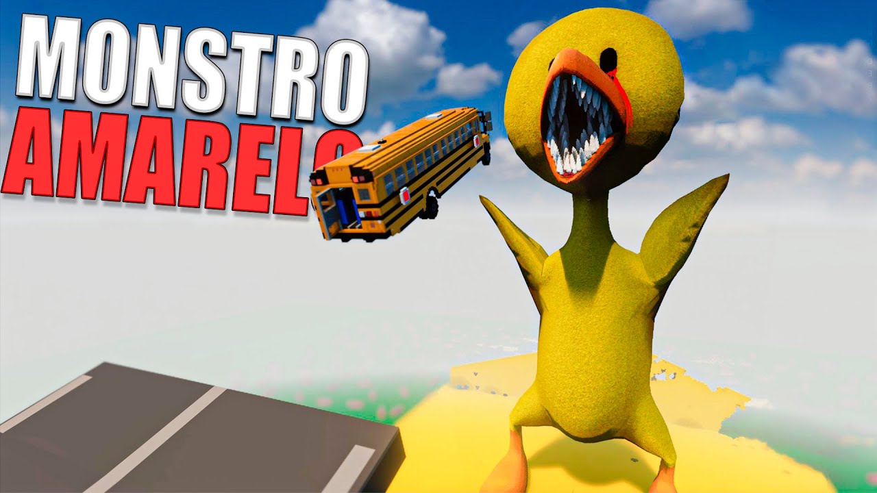 O Monstro Amarelo o Yellow do Rainbow Friends no Teardown com Mods