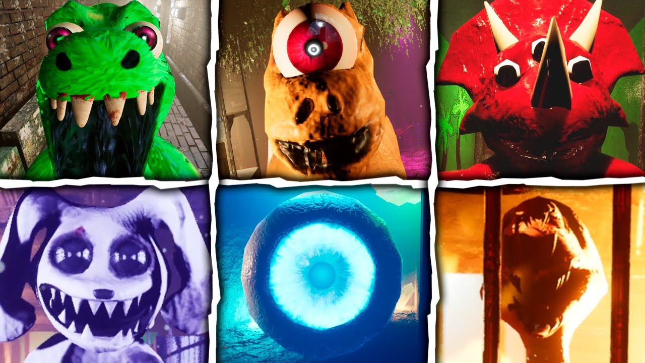 Playtown 1 and 2 - All Jumpscares & Scary Moments
