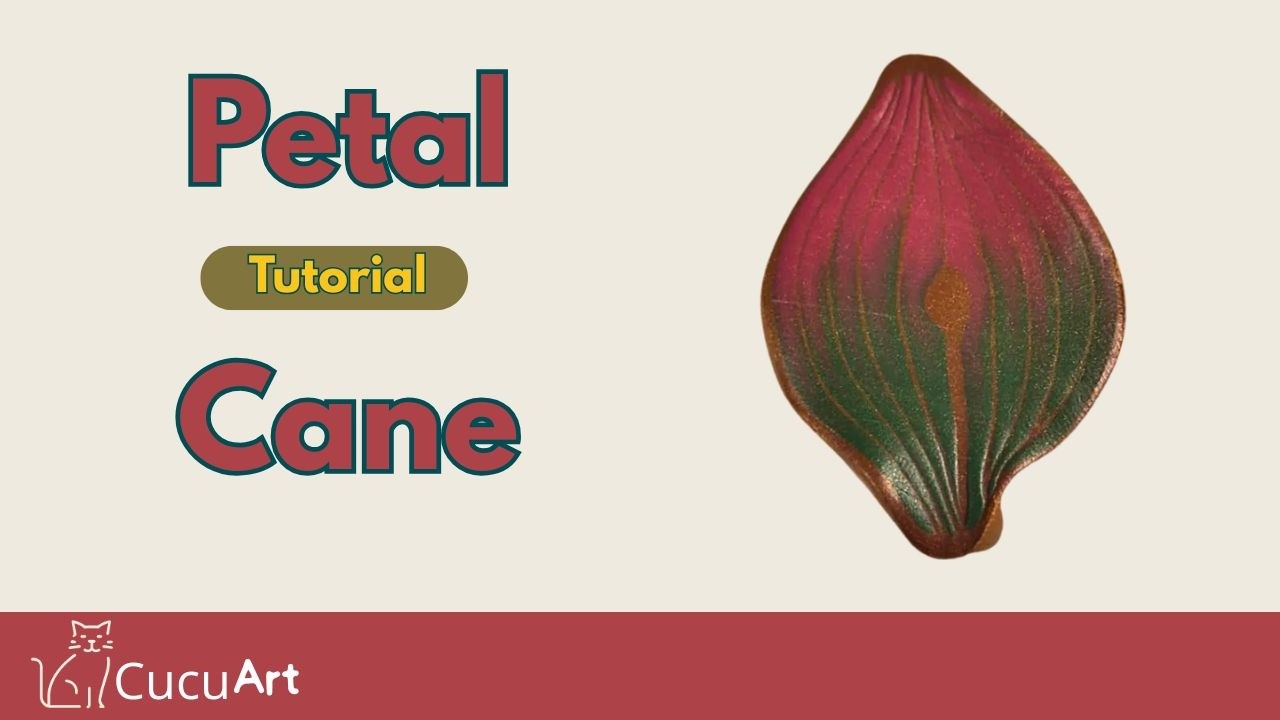 Flower petal cane with polymer clay