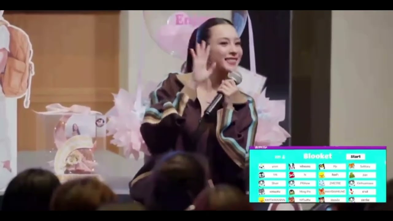 Engsub | Enjoy’s birthday event, featuring June — Enjoy and June celebrate happily together.